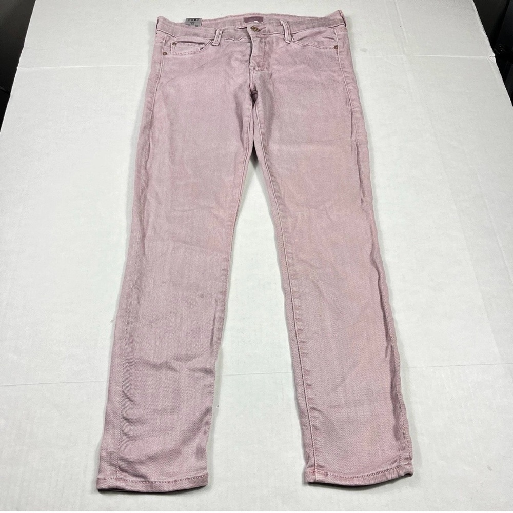 MOTHER Straight-Leg Jeans in Light Pink